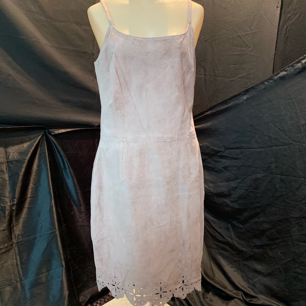 Styleworks pink leather dress/Newport News sz 12